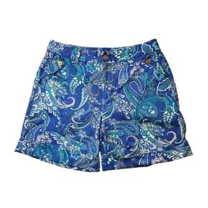 Lauren Ralph Lauren Women's Blue & Green Paisley‎ Shorts Size 10